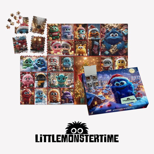 Puzzle calendario dell'Avvento Littlemonstertime | puzzleYOU