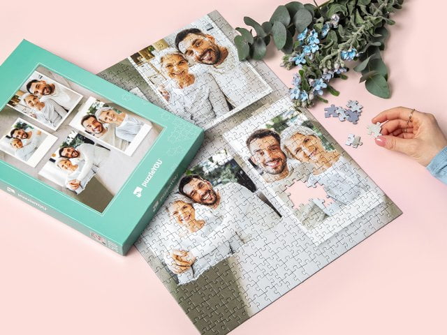Puzzle collage con foto