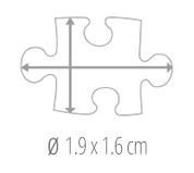Dimensione del tassello del puzzle - foto puzzle 600 pezzi