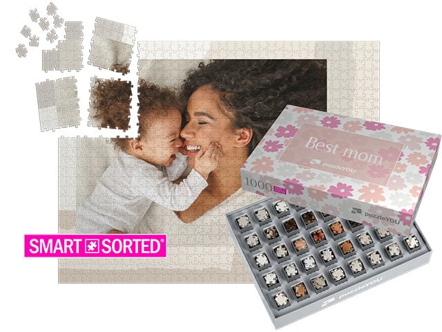 SMART SORTED® - Il puzzle a sorpresa per la festa della mamma - Scatole Mare di fiori