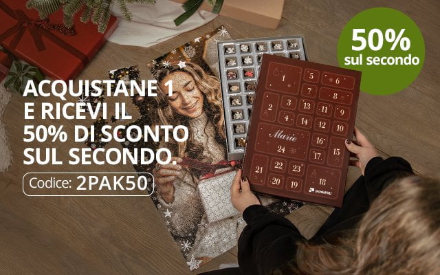 50% di sconto sul secondo