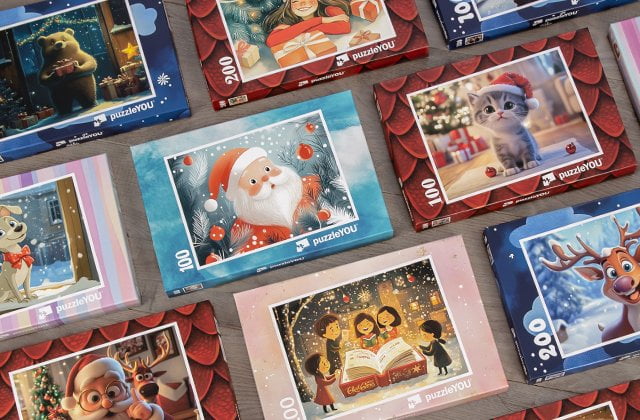 Immagini per puzzle per grandi e piccoli con numero di pezzi selezionabile