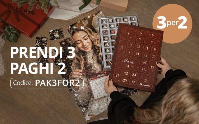 3 puzzle-calendari dell´Avvento al prezzo di 2