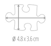 Dimensione del tassello del puzzle - foto puzzle 100 pezzi