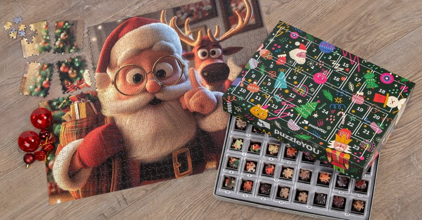 calendario dell'avvento puzzle per bambini
