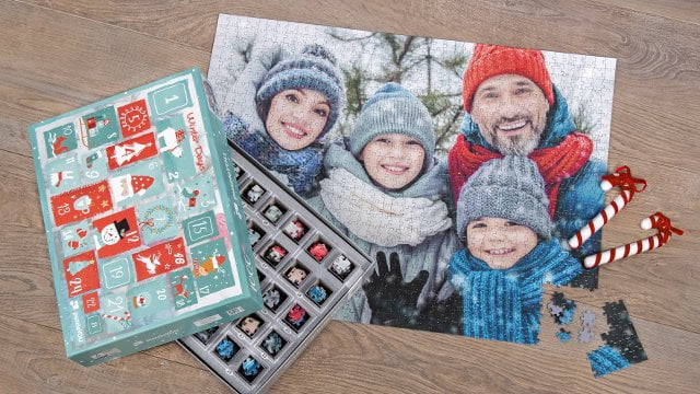 Puzzle Calendario dell'Avvento con le proprie foto