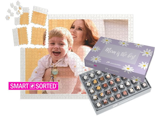 SMART SORTED® - Il puzzle a sorpresa per la festa della mamma - Scatole Margherite