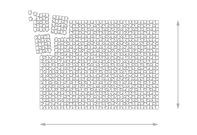 Dimensione del puzzle montato