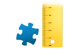 Proporzione dei tasselli del foto puzzle 200 pezzi