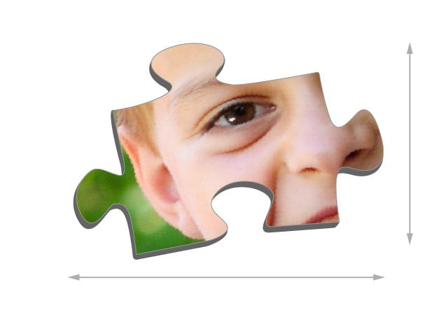 Dimensione dei pezzi