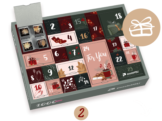 Puzzle-divertimento dietro 24 finestrelle