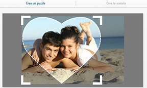 Crea un foto puzzle a forma di cuore da 600 pezzi