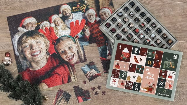 Puzzle Calendario dell'Avvento con le proprie foto